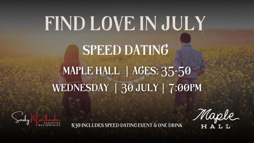 Find Love In July Speed Dating Ages 35-50